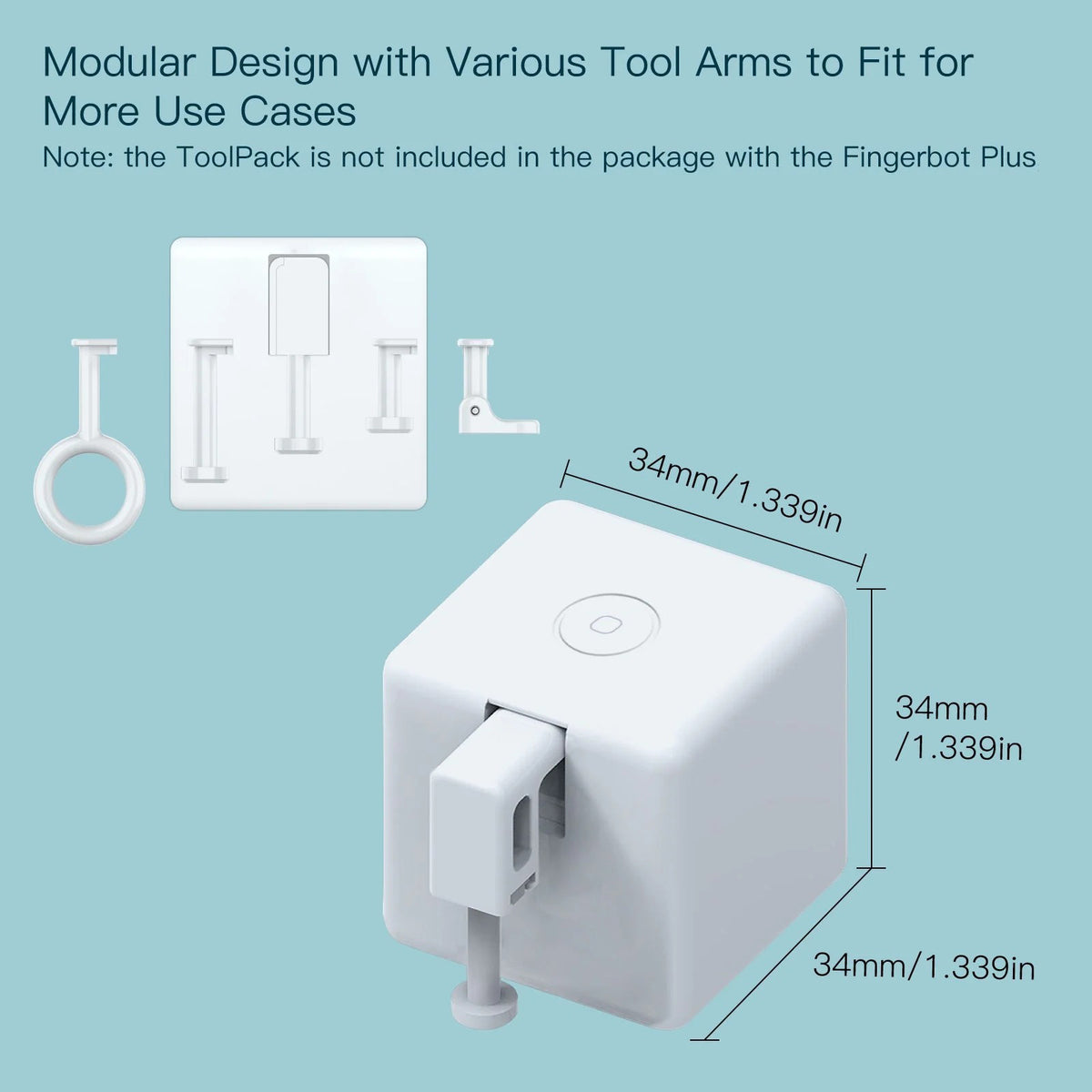 Fingerbot Touch Stavo Zigbee Smart Fingerbot Plus, Wireless Touch Button Switch Bot ON ...