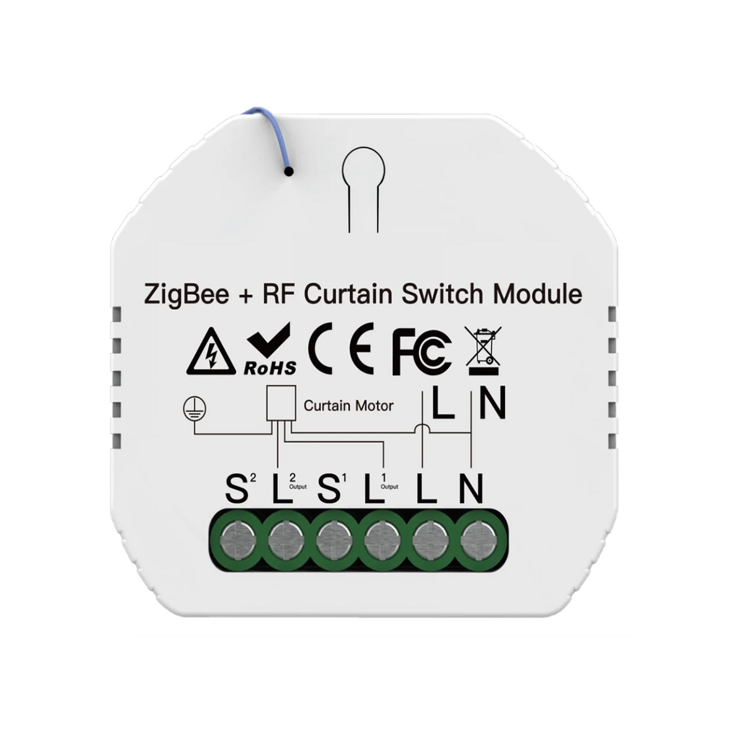 Stavo Zigbee + RF Mini DIY Smart Curtain Switch Module Relay