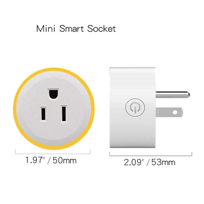 WiFi Smart Plug Outlet Wireless Power Socket Electricity With RGB Light US Version With LED US