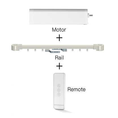 ZigBee Smart Electric Motorized Splicing Curtain Tracks System,Tuya Curtain Motor with DIY Track RF Remote Suitable Sizes