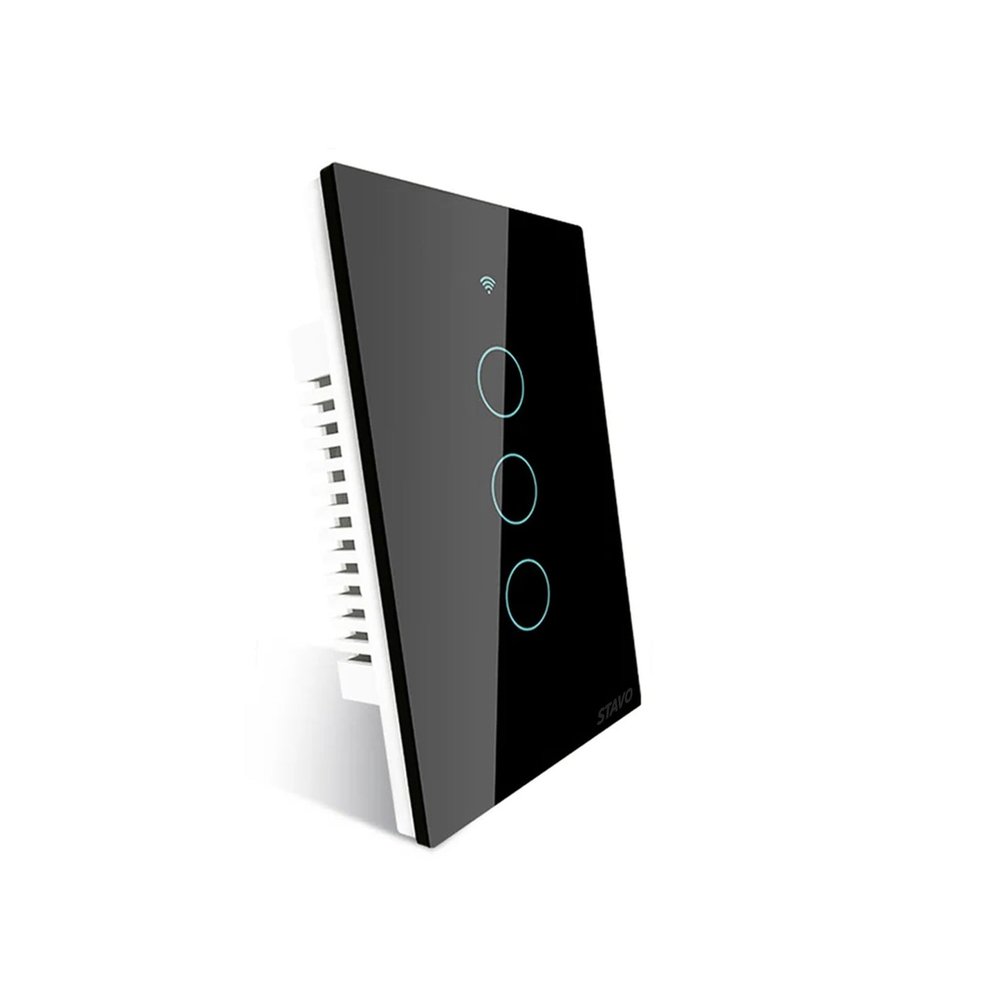 WIFI Smart Wall Touch Light Switch Glass Panel, 3 Way Multi-Control No Neutral Required US Standard
