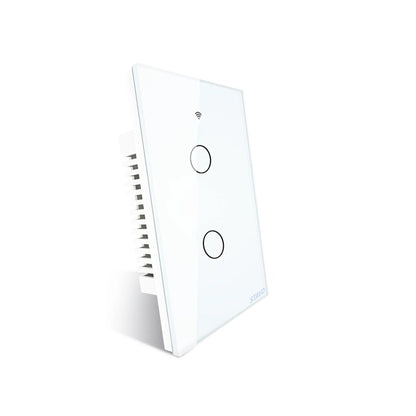 WIFI Smart Wall Touch Light Switch Glass Panel, 3 Way Multi-Control No Neutral Required US Standard