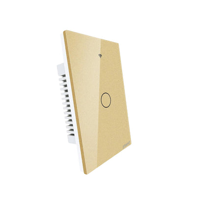 WIFI Smart Wall Touch Light Switch Glass Panel, 3 Way Multi-Control No Neutral Required US Standard