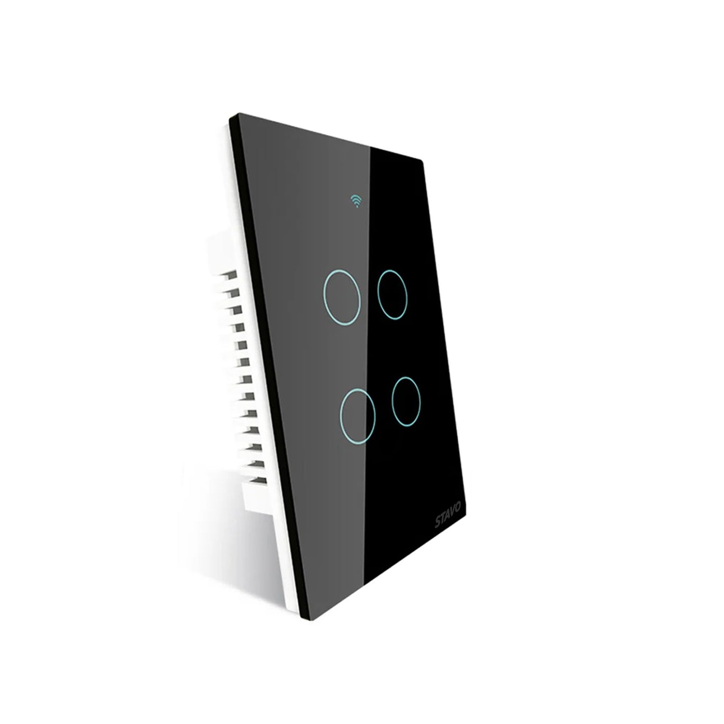 WIFI Smart Wall Touch Light Switch Glass Panel, 3 Way Multi-Control No Neutral Required US Standard