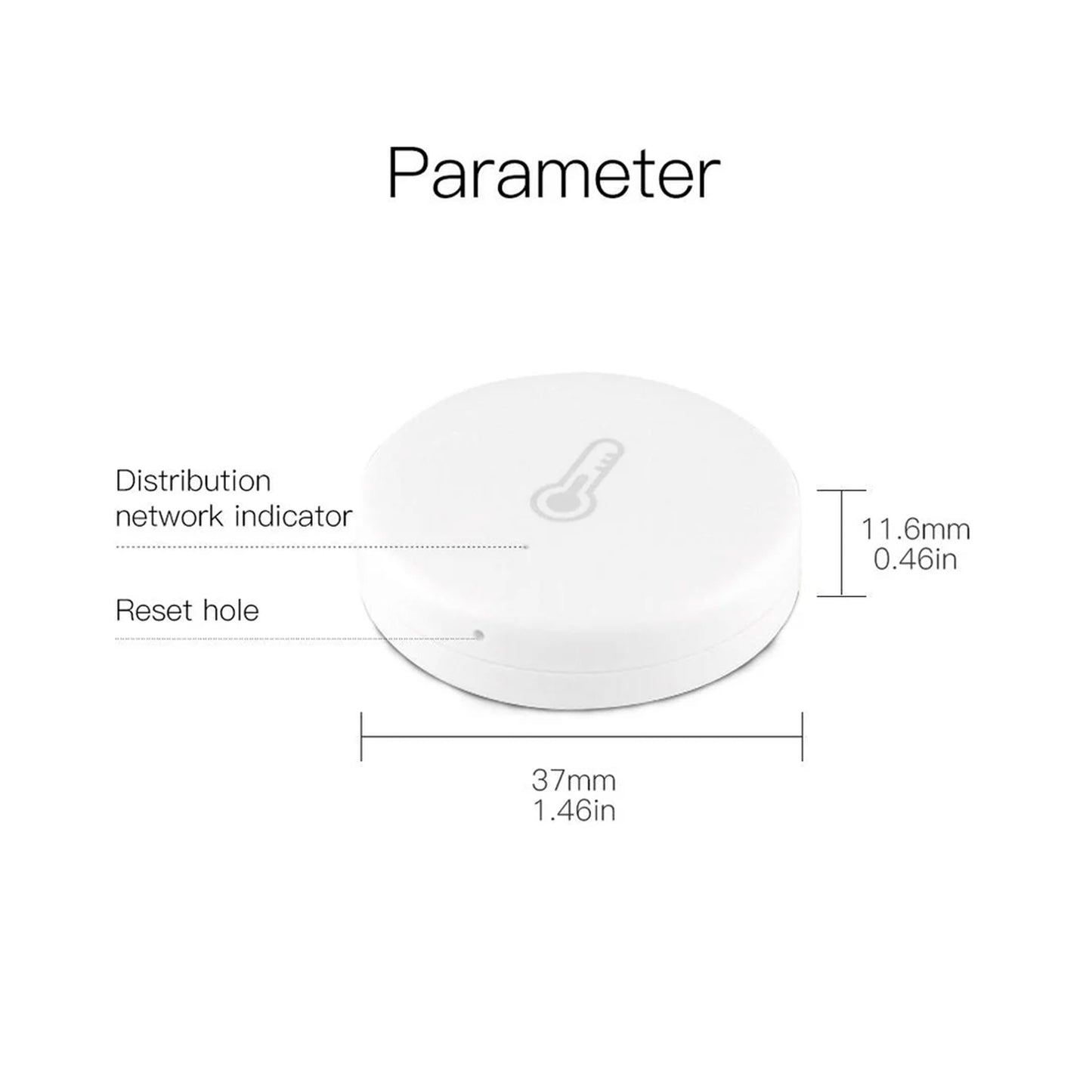 Stavo Zigbee Smart Temperature and Humidity Sensor Meter