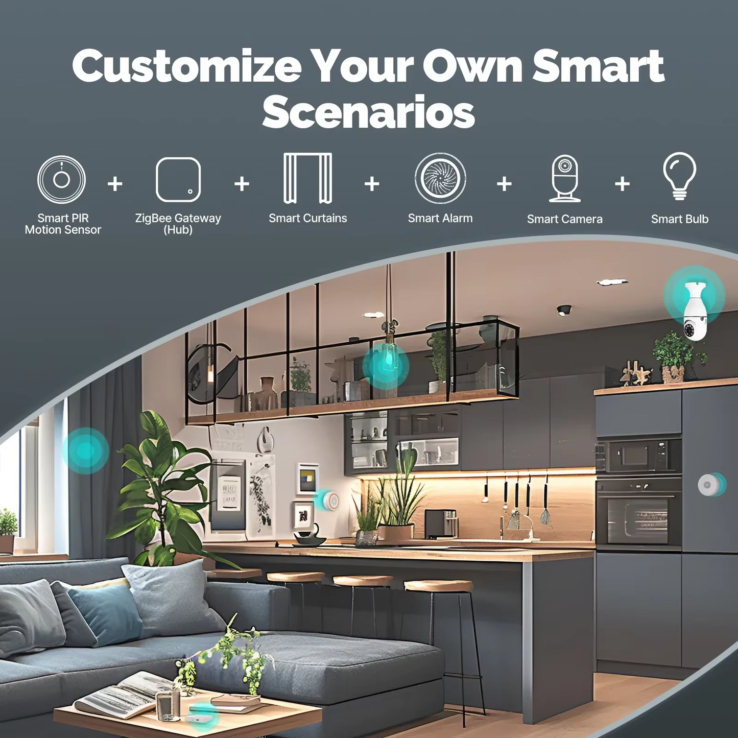 Stavo Tuya Motion Zigbee PIR Sensor 2 - Detector WIFI Movement Sensor Smart Life APP Wireless Home Security System Model 2