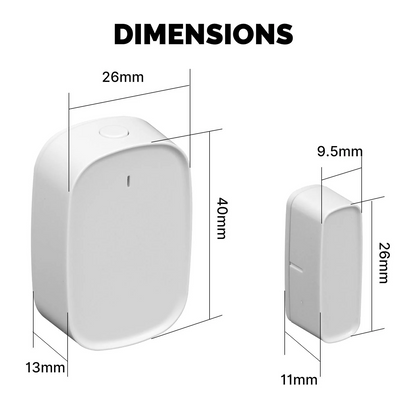 Stavo Tuya ZigBee Window Door Alarm Sensor, Smart Home Security Contact Detector