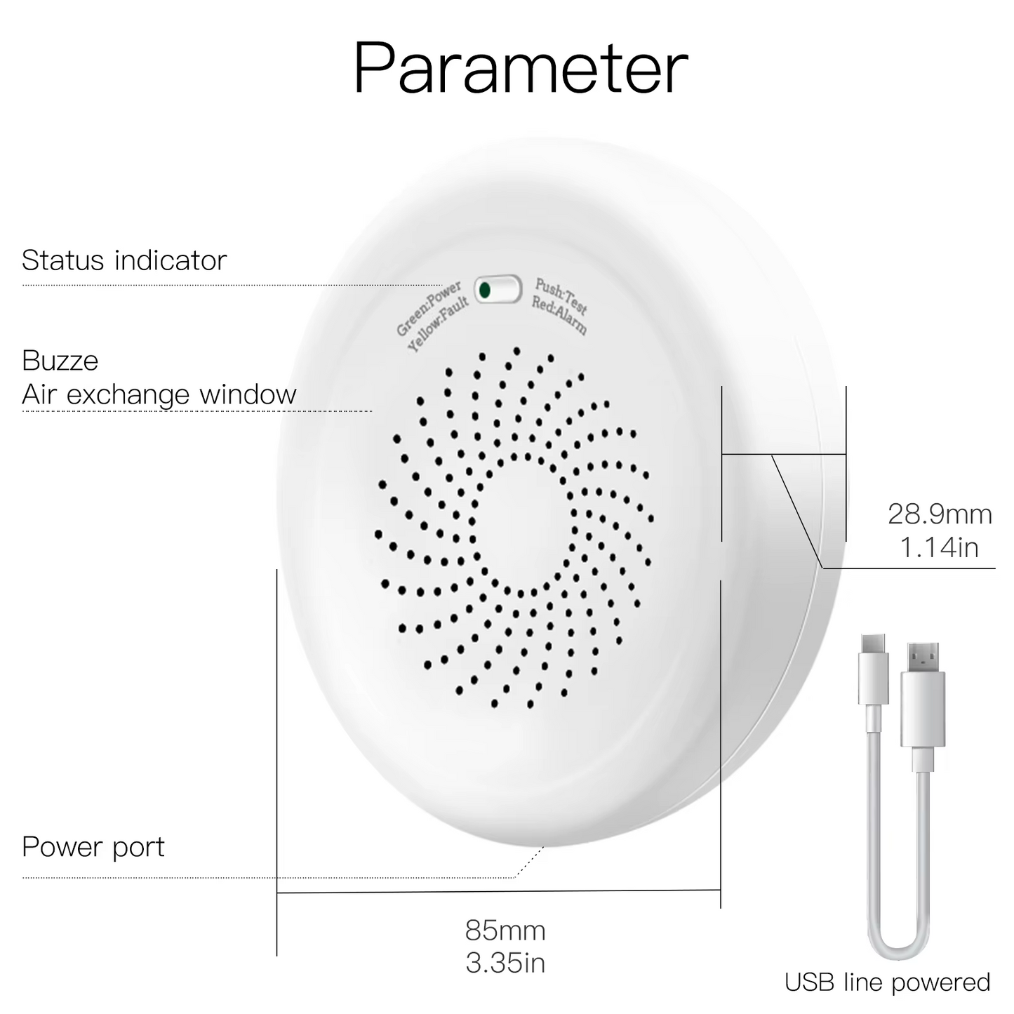 Stavo ZigBee Tuya Smart Flammable Gas Leakage Detector – Combustible Sensor