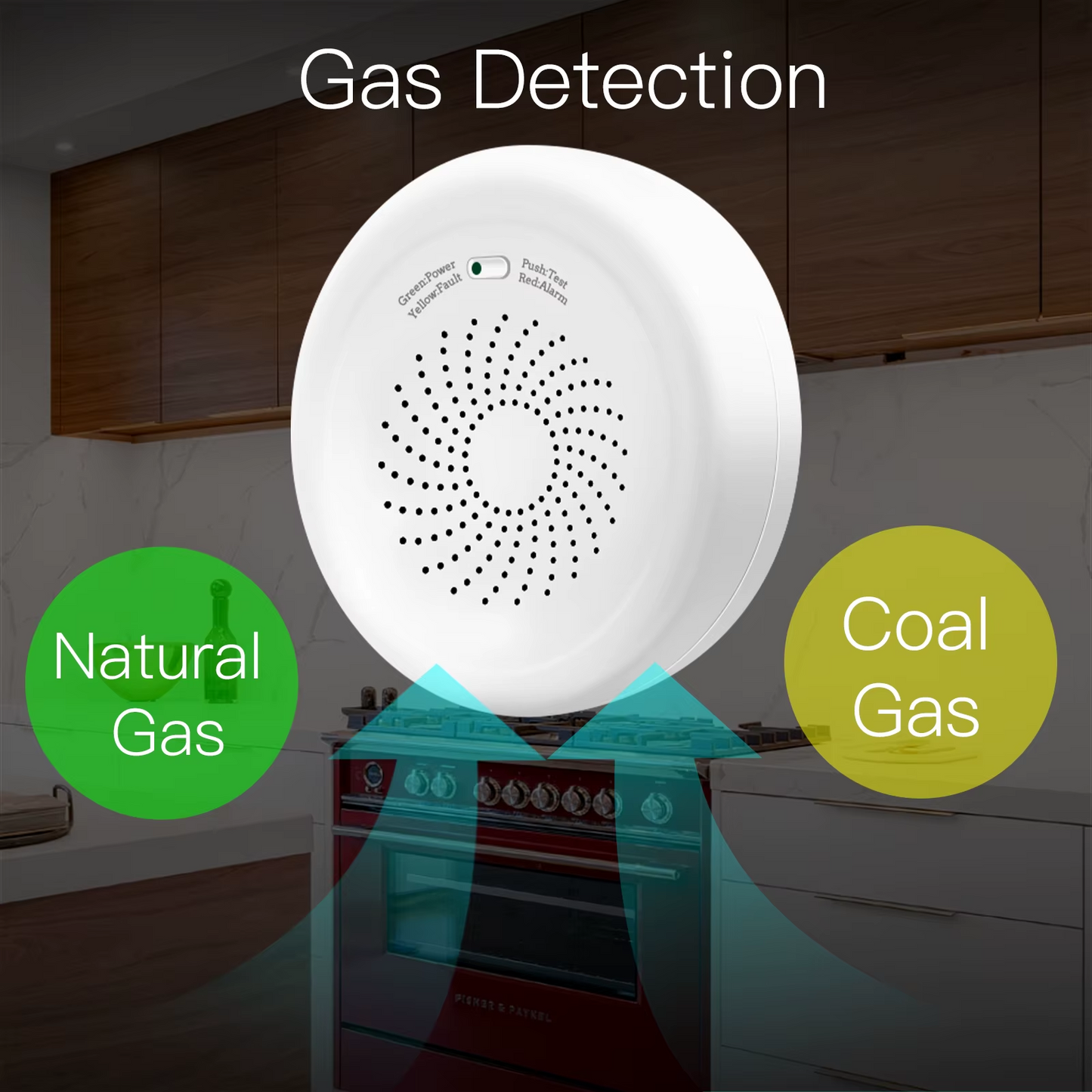 Stavo ZigBee Tuya Smart Flammable Gas Leakage Detector – Combustible Sensor