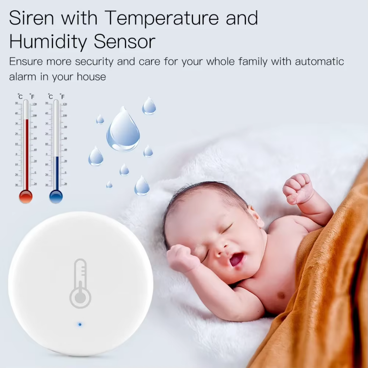 Stavo Zigbee Smart Temperature and Humidity Sensor Meter