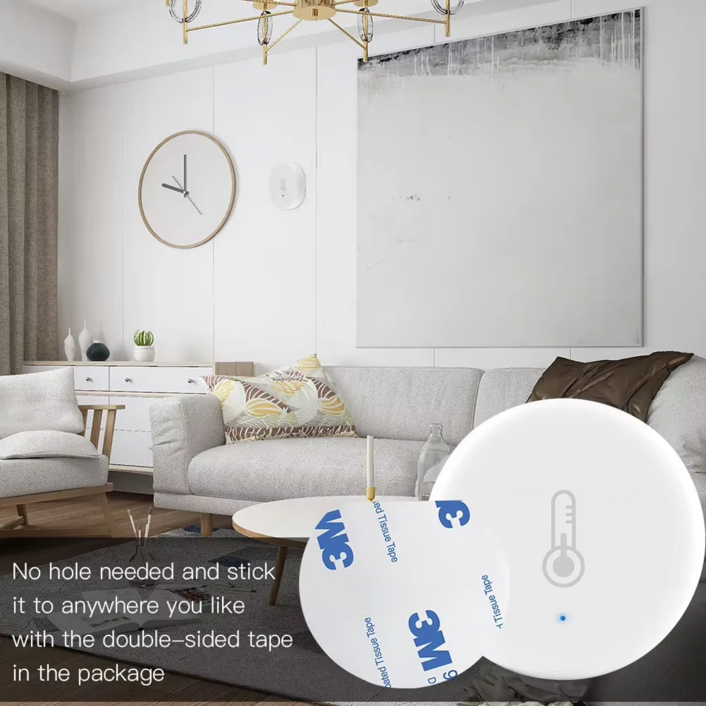 Stavo Zigbee Smart Temperature and Humidity Sensor Meter