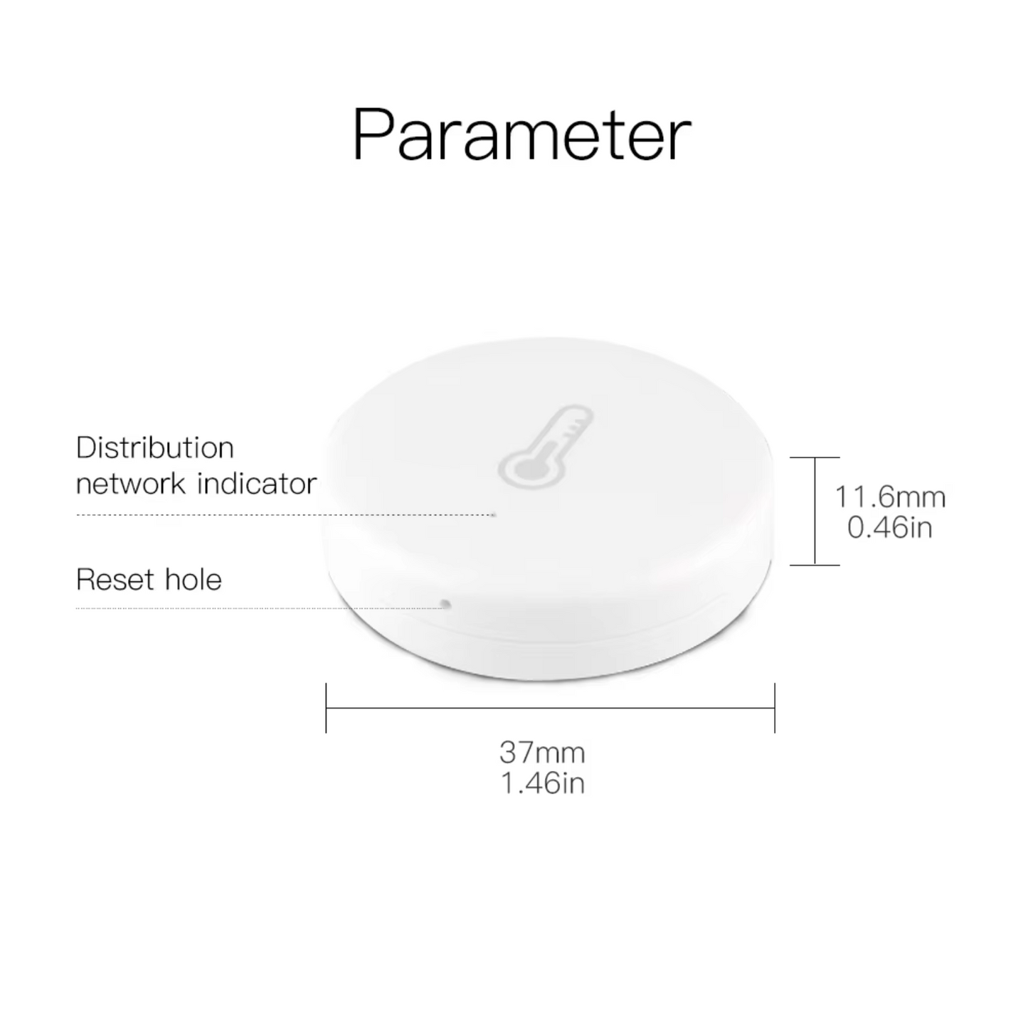 Stavo Zigbee Smart Temperature and Humidity Sensor Meter