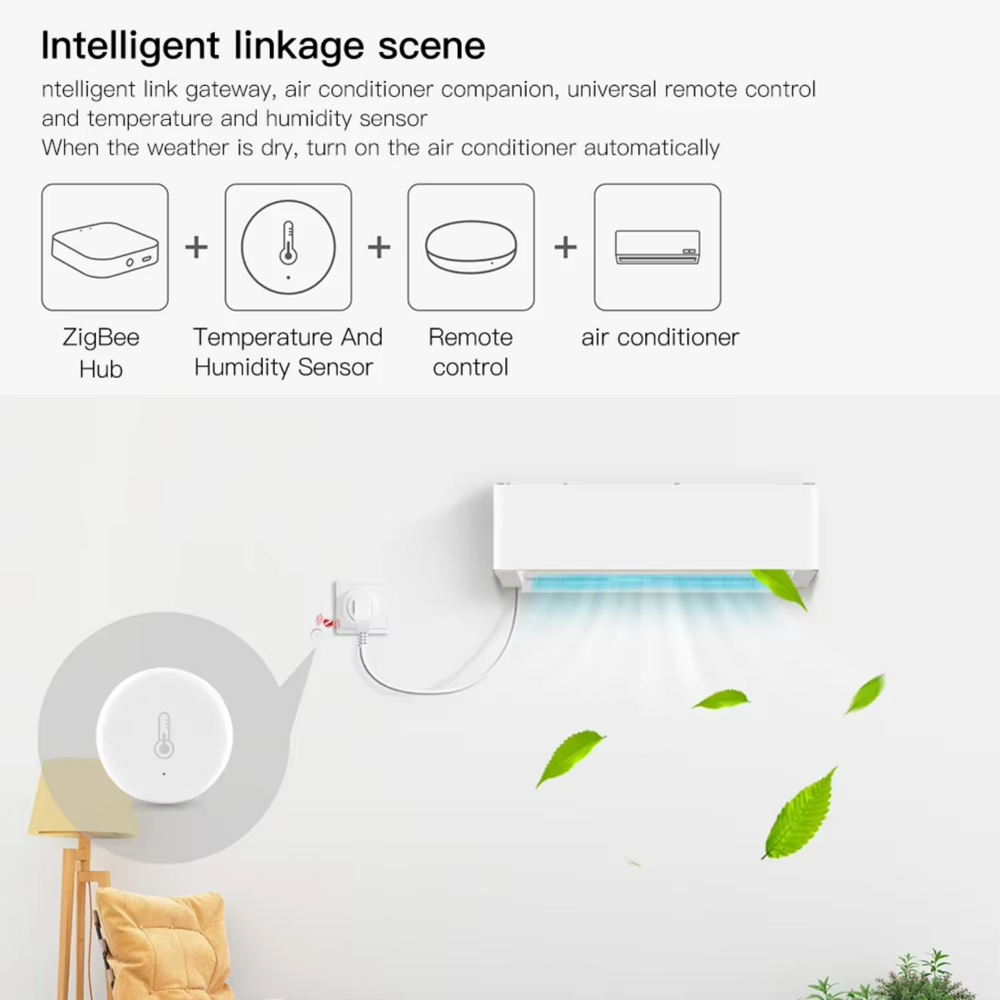 Stavo Zigbee Smart Temperature and Humidity Sensor Meter