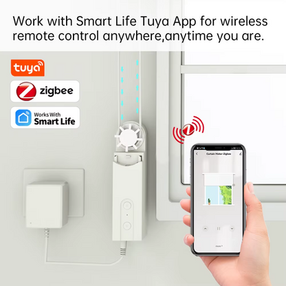 ZigBee Smart DIY Motorized Roller Blinds/Shades Curtain Drive Motor 2MQTT Setup Available Am43