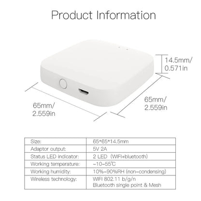 Bluetooth Gateway Smart WiFi Hub Smart Home Bluetooth MESH (SIG) Gateway Low Power Consumption