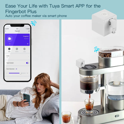 Stavo Zigbee Smart Fingerbot Plus, Wireless Touch Button Switch Bot ON/OFF