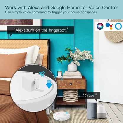 Stavo Zigbee Smart Fingerbot Plus, Wireless Touch Button Switch Bot ON/OFF